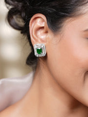 Evening Luxe Emerald Stud Earrings