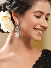 Blush Pink Petal Pearl Earrings