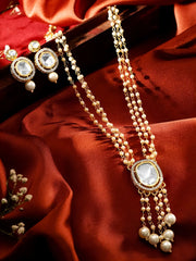 Kundan & Beads Long Necklace Set