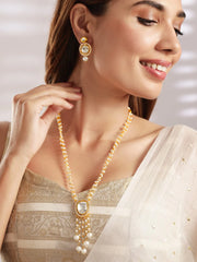 Kundan & Beads Long Necklace Set